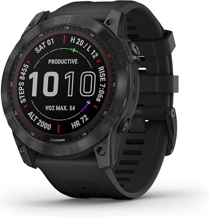Garmin fenix 7X Solar Black Titanium Renewed
