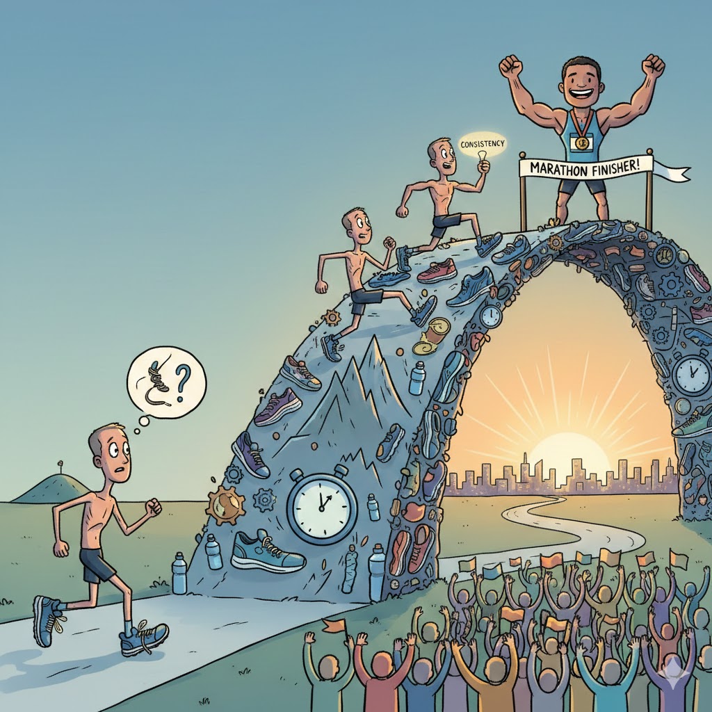 Your first goal as a beginner runner is not a marathon.